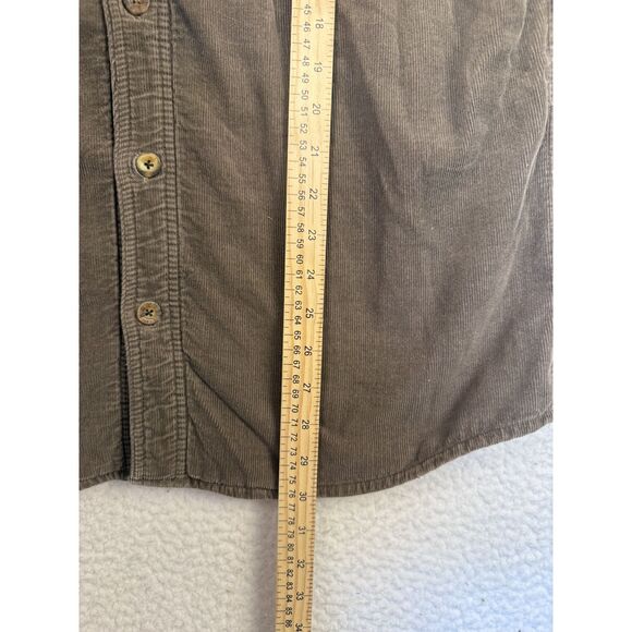 Levis Shirt Mens Large Brown Corduroy Plaid Fleece Lined Button Up Shacket Work - Picture 7 of 10